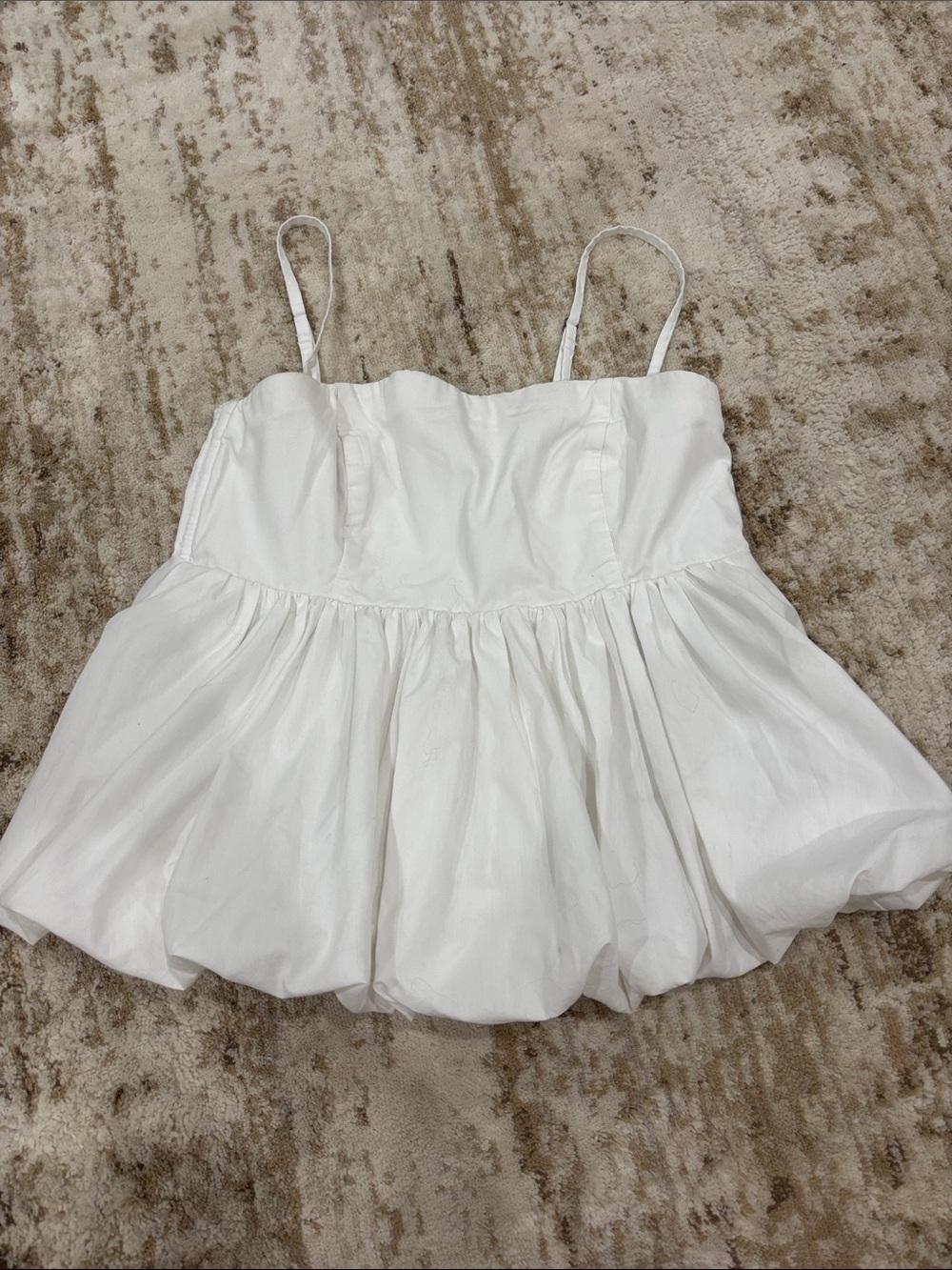 Abercrombie & Fitch White Bubble Top